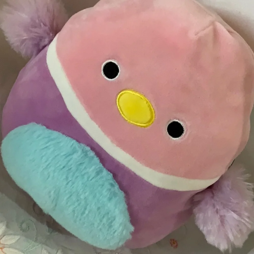 Squishmallows Lilibet 8” Duck Pink Blue NWT Easter Basket Boxlunch Pastel